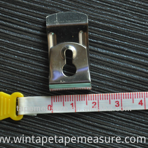 Custom steel metal tape measure belt clip use for measuring tape
